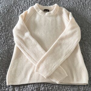 Quince Mongolian Cashmere Fisherman Crewneck Sweater